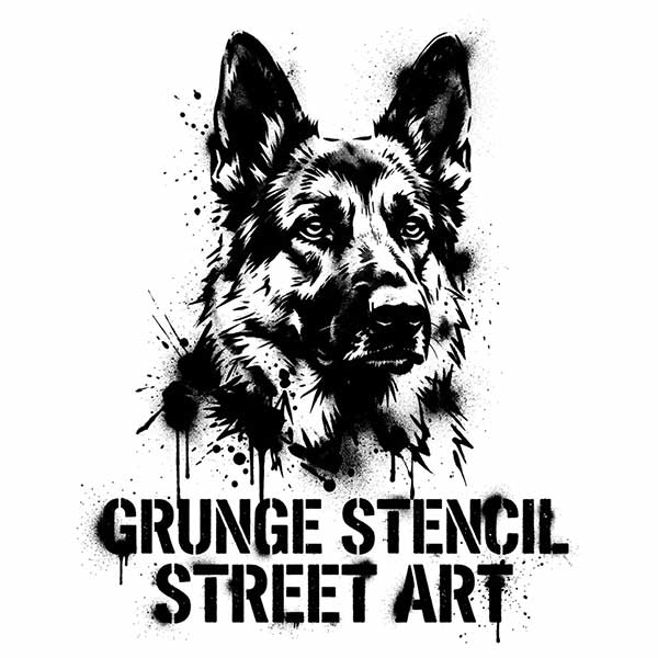 Grunge Stencil Street Art